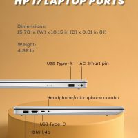 HP 17.3-inch HD+ Laptop Computer - Intel 8-Core i3-N305 Processor, Wi-Fi 6, Intel UHD Graphics, Fast Charge, AI Copilot, Windows 11 Pro, for Everyday Study or Business Work(16 GB RAM | 512 GB SSD) - Image 6