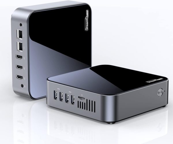 DreamQuest Mini PC Windows 11 Pro Preinstalled, Intel 12th N95 (up to 3.4GHz) Mini Desktop Computer with 32GB RAM 1TB M.2 SSD, USB3.2, BT4.2,WiFi 5,4k HDMI, Gigabit Port for Home Office