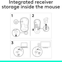 Logitech M185 Wireless Mouse, 2.4GHz with USB Mini Receiver, 12-Month Battery Life, 1000 DPI Optical Tracking, Ambidextrous PC/Mac/Laptop - Swift Grey - Image 10