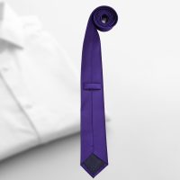 Generic Solid Color Tie, Formal Necktie for Men, Black - Image 6