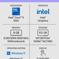 2025 HP Envy x360 2-in-1 Touchscreen Laptop (14" FHD, Intel 10-Core Core 5 120U (> i7-1355U), 8GB RAM, 512GB SSD) for Creator, Designer, Photographer, 5MP Webcam, Fingerprint, Backlit KB, Win 11 Home - Image 2