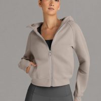 Trendy Queen Womens Zip Up Hoodies Jackets Cropped Sweatshirts Fleece Fall Outfits Casual Comfy Y2k Tops Winter Clothes 2025 - Image 6