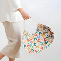 Reusable Grocery Bags with Handles, Shopping Collapsible Kitchen Bags for Pocket Nylon Tote, 16x16inch - Image 2