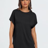 AUTOMET Womens Summer Tops Oversized Short Sleeve Business Casual T Shirts Trendy Fashion Clothes Spring Outfits 2025 - Image 2