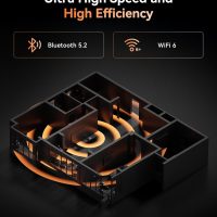 KAMRUI AM21 Mini Gaming PC Ryzen 9 6900HX (Up to 4.9Ghz), Mini Desktop Computer, 16GB DDR5 4800 MHz 512GB SSD, Dual LAN, Dual NVMe PCIe 4.0 SSD Slots, WiFi 6, BT5.2, 4K@60Hz ，Business, Office, Home - Image 4