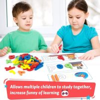 KMUYSL Learning Toys for 2 3 4 5 6 Years Old Boys and Girls - See & Spell CVC Word Builders with Alphabet Cards for Kids, Preschool Learning Activities Toys, Idea Birthday Gifts for Age 2-4 4-6 Kids - Image 3