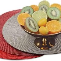 Circle Place Mats Kitchen Table Mats for Dining Table Wedding Party Office Home Easy Clean Decorative Protector - Image 4