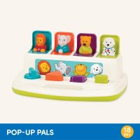 Battat – Cause – And – Effect Toy – Developmental Toy With Buttons & Colors – Color Sorting Animal Toys – For Kids, Toddlers, Babies – 18+ Months – Pop – Up Pals - Image 5