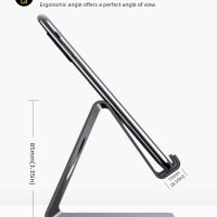 Lamicall Cell Phone Stand, Phone Dock : Cradle, Holder, Stand, Compatible with Phone 12 Mini 11 Pro Xs Xs Max Xr X 8 7 6 6s Plus 5 5s 5c All Android Smartphone Charging, Accessories Desk - Gray - Image 4
