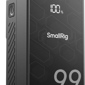 SMALLRIG V Mount Battery VB99 SE, 99Wh / 6800mAh V Mount Battery with 65W Output, 2.5H Full Charge, with USB-C, D-TAP, USB-A, Dual DC Ports, OLED Screen, for Camera, Camcorder, Monitor, Video Light