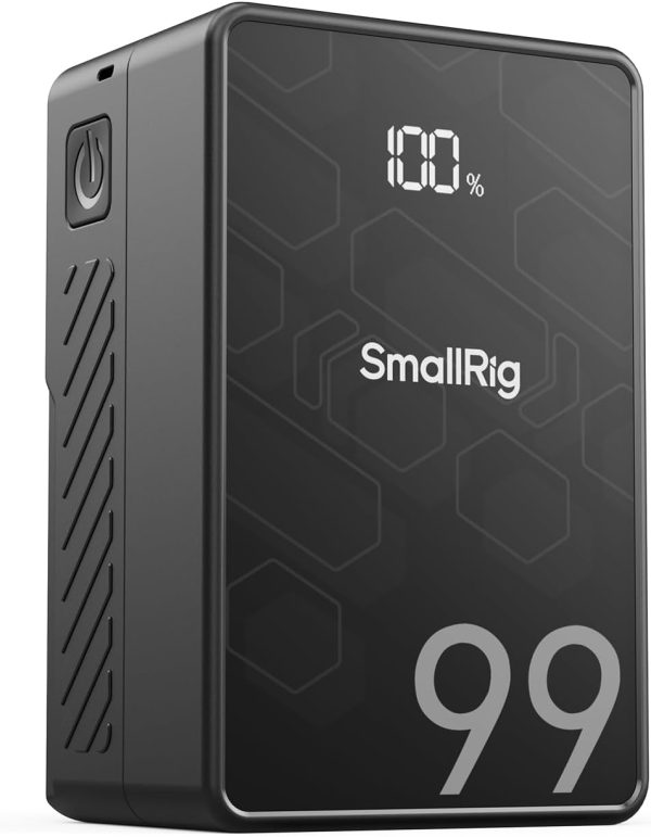 SMALLRIG V Mount Battery VB99 SE, 99Wh / 6800mAh V Mount Battery with 65W Output, 2.5H Full Charge, with USB-C, D-TAP, USB-A, Dual DC Ports, OLED Screen, for Camera, Camcorder, Monitor, Video Light