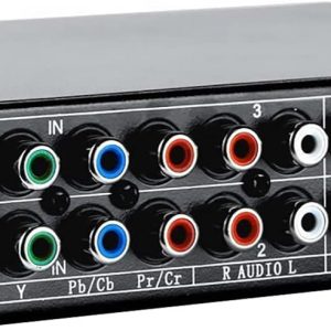 Linkstyle 3 in 1 Out Component AV Video Switch Box 1080P, 3 Way Composite 3 RCA AV Splitter RGB Selector Video Audio Switch Converter, for Xbox 360 Wii PS3 PS1 PS1 SNES DVD/VCD/STB/TV/HDTV
