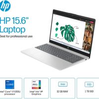 HP 15.6 Touchscreen Business Laptop, 15.6" FHD Touch Display, Intel 13th Gen i7-1355U, 32 GB DDR4 RAM, 1 TB SSD, Iris Xe Graphics, Fast Charge, Windows 11 Pro - Image 2