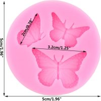 Butterfly Fondant Silicone Molds For Cake Decorating Cupcake Topper Chocolate Candy Gum Paste Polymer Clay - Image 2