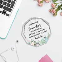 Acrylic Decor Sign Plaque Gifts For men women, Table decorations for Mom Dad Grandma Friends (Nonagon0322) - Image 4