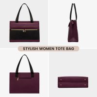 LOVEVOOK Laptop Bag for Women 15.6 Inch Tote Work Professional Leather Computer Briefcase Waterproof Handbag Shoulder Large Capacity Business Teacher Office Crossbody Purse - Image 8