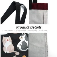 Aesthetic Tote Bag for Women Reusable Fashion Tote Cloth Shoulder Bag for Shopping Vacation Work - Image 4