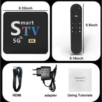 Streaming Media Player Converts Regular TV to Smart TV 4K Resolution Chromecast Built-in Android 14.0 OS Quad-Core Processor WIFI6 Bluetooth Bluetooth Voice Remote 2GB+8GB Memory (M9-8K) - Image 7