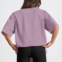Trendy Queen Womens Oversized Summer T Shirts Fashion Workout Plus Size Tops Short Sleeve Beach Vacation Gym Clothes 2025 - Image 4