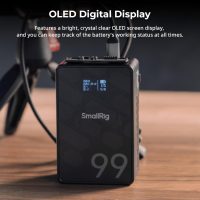 SMALLRIG V Mount Battery VB99 SE, 99Wh / 6800mAh V Mount Battery with 65W Output, 2.5H Full Charge, with USB-C, D-TAP, USB-A, Dual DC Ports, OLED Screen, for Camera, Camcorder, Monitor, Video Light - Image 6