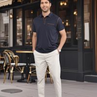 Men's Polo Shirts Short Sleeve Golf Polo T Shirt Lightweight Casual Button Down Shirts Summer Collared with Pocket - Image 3