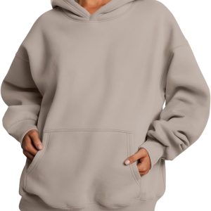 Trendy Queen Womens Oversized Hoodies Fleece Sweatshirts Fall Fashion 2025 Pullover Sweaters Winter Clothes
