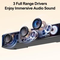 ULTIMEA 7.1ch Virtual Surround Sound Bar, Sound Bar for Smart TV with 4 Surround Speakers, Peak Power 330W, Surround Sound System for TV, App Control, TV Soundbar with Subwoofer, Opt/AUX/BT, Aura A40 - Image 7
