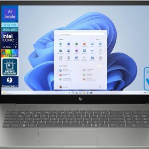 HP Envy AI Powered 17.3" Touchscreen FHD IPS Laptop (Intel Ultra 7-155H 16-Core 3.8GHz, 32GB RAM, 1TB PCIe SSD, Intel Arc, Backlit KYB, 2 Thunderbolt 4, WiFi 6E, BT 5.3, Win 11 Pro) w/Dockztorm Dock