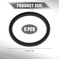 6pcs Gasket Replacement for Stanley Classic 24oz Food Jar, Silicone Sealing Ring Accessories Leak-Proof, Compatible with Stanley Classic 24oz BPA Free (Black) - Image 2