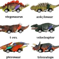 DINOBROS Dinosaur Toy Pull Back Cars,6 Pack Dino Toys for 3 Year Old Boys Girls and Toddlers,Boy Toys Age 3,4,5 and Up,Pull Back Toy Cars,Dinosaur Games with T-Rex - Image 2