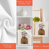 Tote Bag, Reusable Grocery Canvas Shoulder Bag, Large Capacity Portable Travel Beach Bags 4 - Image 4