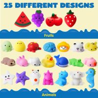 JOYIN Mochi Squishy Toys Set, Random 25 Pack Mini Squishy Mochi, Party Favors for Kids, Kawaii Stress Relief Toys, Basket Stuffers, Goodie Bags Fillers, Birthday Gifts, Classroom Prizes - Image 3