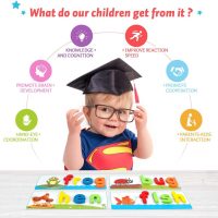 KMUYSL Learning Toys for 2 3 4 5 6 Years Old Boys and Girls - See & Spell CVC Word Builders with Alphabet Cards for Kids, Preschool Learning Activities Toys, Idea Birthday Gifts for Age 2-4 4-6 Kids - Image 6