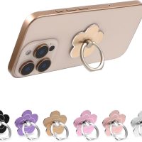 6 Pcs Phone Rings for Back of Phone Flower Cell Phone Ring Holder Stand Finger Kickstand 360 Rotation Universal Ring Grip Holder Compatible with Smartphones Mobile Phone Case Accessories - Image 8