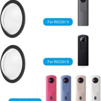PULUZ Lens Guard PC Protective Lens Cover Case for Ricoh Theta SC2 / S/V Spherical Cameras Accessories Case Sticky Lens Protector - Image 2