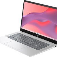 HP 14a Chromebook in Sparkly White 14in HD Intel Quad Core up to 3.7Ghz 4GB DDR5 128GB Storage WiFi Webcam 4K Grahics Chrome OS (14a-nf – Renewed) - Image 3