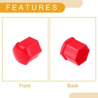 20 Pcs Wheel Lug Nut Bolt with Clip Rims Tire Nut Screws Dust Cap Cover Nut Protection Plastic Green/Red/Yellow/Blue/Purple 21mm - Image 6