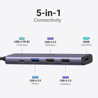 UGREEN Revodok 105 USB C Hub 5 in 1 Multiport Adapter 4K HDMI, 100W Power Delivery, 3 USB-A Data Ports, USB C Dongle for MacBook Pro/Air, iPad Pro, iMac, iPhone 15 Pro/Pro Max, XPS, Thinkpad - Image 2
