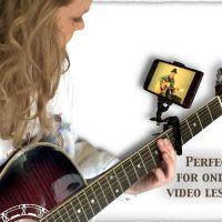 Smartphone Guitar Capo | Android and iPhone Compatible Dock Headstock Neck Clamp | Cell Phone Holder Aid Musicians | Electric or Acoustic Guitars - Image 5