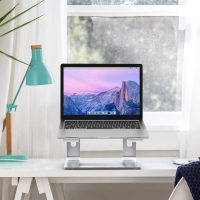BESIGN LS03 Aluminum Laptop Stand, Ergonomic Detachable Computer Stand, Notebook Riser Compatible with Air, Pro, Dell, HP, Lenovo More 10-15.6" Laptops, Silver - Image 8