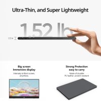 MNN Portable Monitor 15.6inch FHD 1080P USB C HDMI Gaming Ultra-Slim IPS Display w/Smart Cover & Speakers,HDR Plug&Play, External Monitor for Laptop PC Phone Mac (15.6'' 1080P) - Image 5