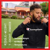 Champion, Midweight, Soft and Comfortable T-shirt Hoodie for Men - Image 6