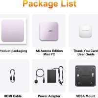 GEEKOM A6 Aurora Edition Mini PC with AMD Ryzen 7 6800H, 32GB DDR5 RAM 1TB PCIe 4.0 NVMe SSD, Radeon 680M, Compact Aluminium Design Windows 11 Pro Desktop Computer with USB4/8K UHD/Wi-Fi 6E/SD Slot - Image 9
