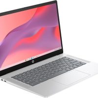 HP 14a Chromebook in Sparkly White 14in HD Intel Quad Core up to 3.7Ghz 4GB DDR5 128GB Storage WiFi Webcam 4K Grahics Chrome OS (14a-nf – Renewed) - Image 4