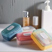 White Soap Dish with Lid - Self Draining Bathroom Organizer, Decorative Pattern, Compact & Stylish - Image 5