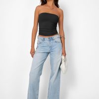 Trendy Queen Womens Strapless Tube Tops Basic Backless Sleeveless Bandeau Going Out Crop Tops Cute 2025 Summer Clothes - Image 6