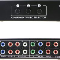 Linkstyle 3 in 1 Out Component AV Video Switch Box 1080P, 3 Way Composite 3 RCA AV Splitter RGB Selector Video Audio Switch Converter, for Xbox 360 Wii PS3 PS1 PS1 SNES DVD/VCD/STB/TV/HDTV - Image 3