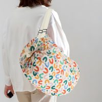 Reusable Grocery Bags with Handles, Shopping Collapsible Kitchen Bags for Pocket Nylon Tote, 16x16inch - Image 6