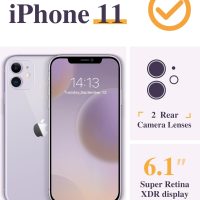 GVIEWIN for iPhone 11 Case with Screen Protector + Camera Lens Protector, [Not-Yellowing] Clear Soft TPU Shockproof Protective Cover for Women Girls Flower Pattern Phone Case 6.1"(Floratopia/Colorful) - Image 2
