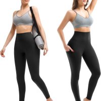 Walifrey Leggings with Pockets for Women, High Waisted Buttery Soft Womens Leggings for Gym Yoga Workout - Image 2